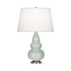 Настольная лампа Robert Abbey Triple Gourd 16" Table Lamp Celadon/Antique Silver