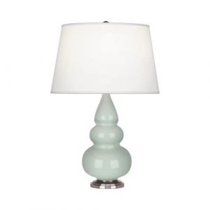 Настольная лампа Robert Abbey Triple Gourd 16" Table Lamp Celadon/Antique Silver