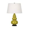 Настольная лампа Robert Abbey Triple Gourd 16" Table Lamp Citron/Bronze