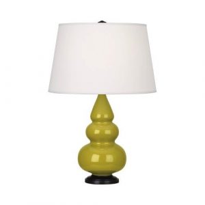 Настольная лампа Robert Abbey Triple Gourd 16" Table Lamp Citron/Bronze