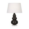 Настольная лампа Robert Abbey Triple Gourd 16" Table Lamp Coffee/Lucite