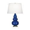 Настольная лампа Robert Abbey Triple Gourd 16" Table Lamp Marine/Antique Silver