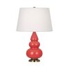 Настольная лампа Robert Abbey Triple Gourd 16" Table Lamp Melon/Antique Brass