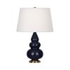 Настольная лампа Robert Abbey Triple Gourd 16" Table Lamp Midnight/Antique Brass
