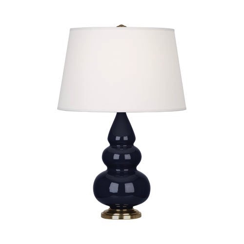 Настольная лампа Robert Abbey Triple Gourd 16" Table Lamp Midnight/Antique Brass
