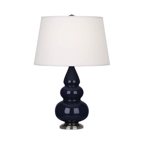 Настольная лампа Robert Abbey Triple Gourd 16" Table Lamp Midnight/Antique Silver