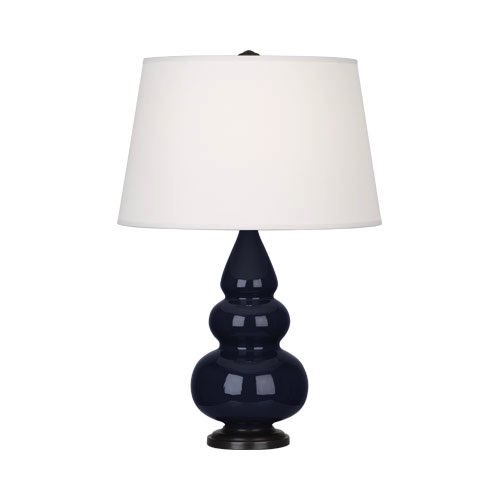 Настольная лампа Robert Abbey Triple Gourd 16" Table Lamp Midnight/Bronze