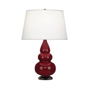 Настольная лампа Robert Abbey Triple Gourd 16" Table Lamp Oxblood/Bronze