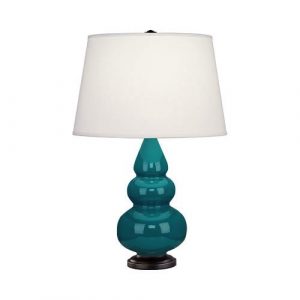 Настольная лампа Robert Abbey Triple Gourd 16" Table Lamp Peacock/Bronze