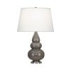 Настольная лампа Robert Abbey Triple Gourd 16" Table Lamp Smokey Taupe/Antique Silver