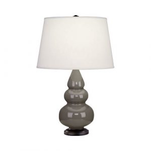 Настольная лампа Robert Abbey Triple Gourd 16" Table Lamp Smokey Taupe/Bronze