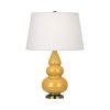Настольная лампа Robert Abbey Triple Gourd 16" Table Lamp Sunset/Antique Brass