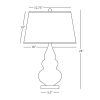 Настольная лампа Robert Abbey Triple Gourd 16" Table Lamp Sunset/Lucite