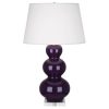 Настольная лампа Robert Abbey Triple Gourd 20" Table Lamp Amethyst/Lucite