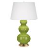 Настольная лампа Robert Abbey Triple Gourd 20" Table Lamp Apple/Antique Brass