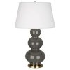Настольная лампа Robert Abbey Triple Gourd 20" Table Lamp Ash/Antique Brass