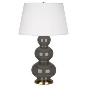Настольная лампа Robert Abbey Triple Gourd 20" Table Lamp Ash/Antique Brass