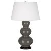 Настольная лампа Robert Abbey Triple Gourd 20" Table Lamp Ash/Bronze