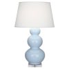 Настольная лампа Robert Abbey Triple Gourd 20" Table Lamp Baby Blue/Lucite