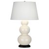Настольная лампа Robert Abbey Triple Gourd 20" Table Lamp Bone/Bronze
