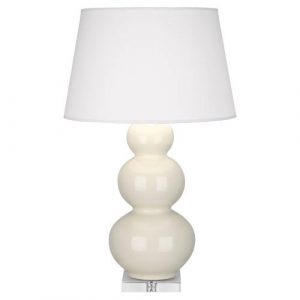 Настольная лампа Robert Abbey Triple Gourd 20" Table Lamp Bone/Lucite