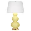 Настольная лампа Robert Abbey Triple Gourd 20" Table Lamp Butter/Antique Brass