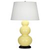 Настольная лампа Robert Abbey Triple Gourd 20" Table Lamp Butter/Bronze
