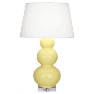 Настольная лампа Robert Abbey Triple Gourd 20" Table Lamp Butter/Lucite