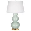 Настольная лампа Robert Abbey Triple Gourd 20" Table Lamp Celadon/Antique Brass