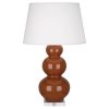 Настольная лампа Robert Abbey Triple Gourd 20" Table Lamp Cinnamon/Lucite