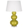 Настольная лампа Robert Abbey Triple Gourd 20" Table Lamp Citron/Lucite