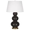 Настольная лампа Robert Abbey Triple Gourd 20" Table Lamp Coffee/Antique Brass