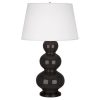 Настольная лампа Robert Abbey Triple Gourd 20" Table Lamp Coffee/Bronze