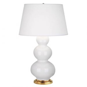 Настольная лампа Robert Abbey Triple Gourd 20" Table Lamp Lily/Antique Brass