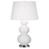 Настольная лампа Robert Abbey Triple Gourd 20" Table Lamp Lily/Antique Silver