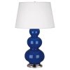 Настольная лампа Robert Abbey Triple Gourd 20" Table Lamp Marine/Antique Silver