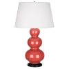 Настольная лампа Robert Abbey Triple Gourd 20" Table Lamp Melon/Bronze
