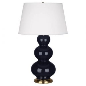 Настольная лампа Robert Abbey Triple Gourd 20" Table Lamp Midnight/Antique Brass