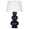 Настольная лампа Robert Abbey Triple Gourd 20" Table Lamp Midnight/Bronze