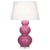 Настольная лампа Robert Abbey Triple Gourd 20" Table Lamp Pink/Lucite