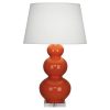 Настольная лампа Robert Abbey Triple Gourd 20" Table Lamp Pumpkin/Lucite