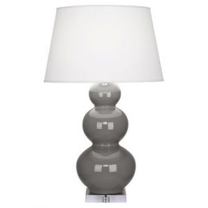 Настольная лампа Robert Abbey Triple Gourd 20" Table Lamp Smokey Taupe/Lucite