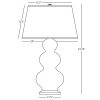 Настольная лампа Robert Abbey Triple Gourd 20" Table Lamp Sunset/Antique Silver