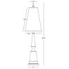 Настольная лампа Robert Abbey Versailles 10" Table Lamp Lily/Brass