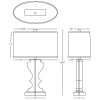 Настольная лампа Robert Abbey Williamsburg Dunmore Table Lamp Black