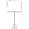 Настольная лампа Robert Abbey Williamsburg Finnie 17" Table Lamp Brass