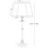 Настольная лампа Robert Abbey Williamsburg Lewis Table Lamp Brass