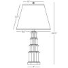 Настольная лампа Robert Abbey Williamsburg Ming Table Lamp Silver