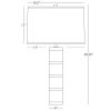 Настольная лампа Robert Abbey Wyatt 17" Table Lamp Crystal