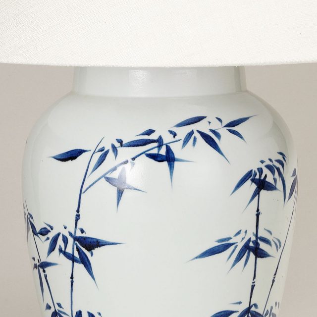 Настольная лампа VAUGHAN Bamboo Leaf Ceramic Vase Table Lamp
